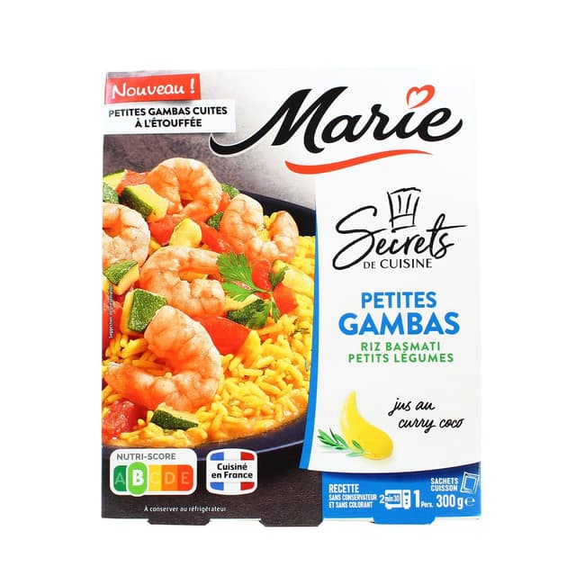 3248830001607 - Marie - Secret de Cuisine, Petites Gambas Riz Basmati