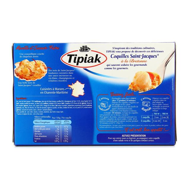 3165440302507 - Tipiak - Coquilles Saint Jacques à la Bretonne