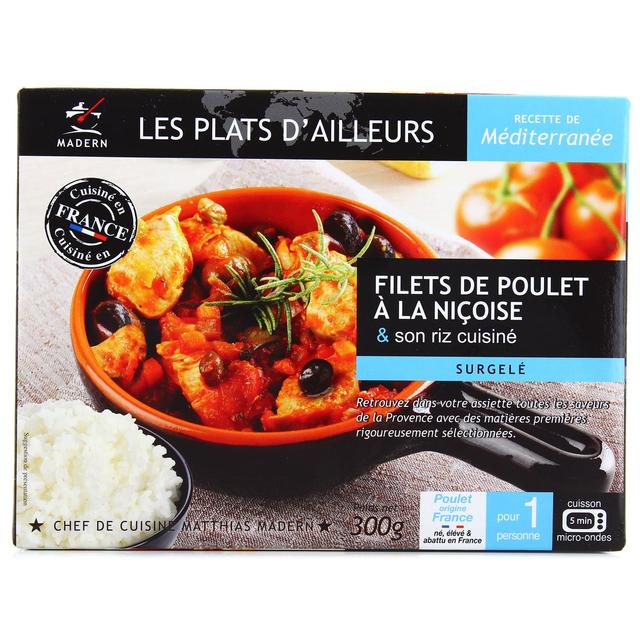 3355570003607 - Madern - Filets de poulet à la niçoise et riz cuisiné