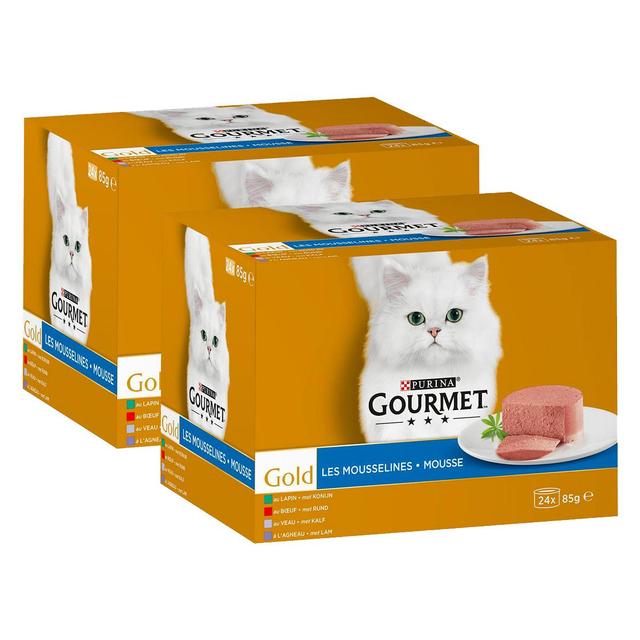 2050000394607 - Purina - Gourmet Gold - Boites Mousseline Lapin, Bœuf, Agneau, Veau pour chat adulte