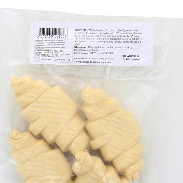 3516459415007 - Aquibio - Croissants au beurre bio