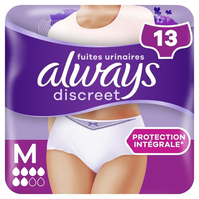 8700216225007 - Always Discreet - Culottes Fuites Urinaires Blanc Taille M