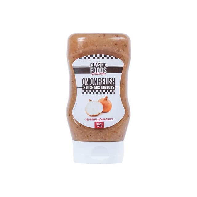 3351700076107 - Classic Foods of America - Sauce aux oignons en flacon souple Squeeze Top Down