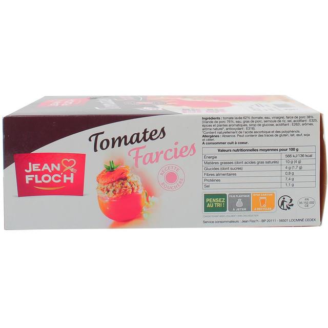 3363710007507 - Jean Floc'h - Tomates farcies 100% viande de porc Français