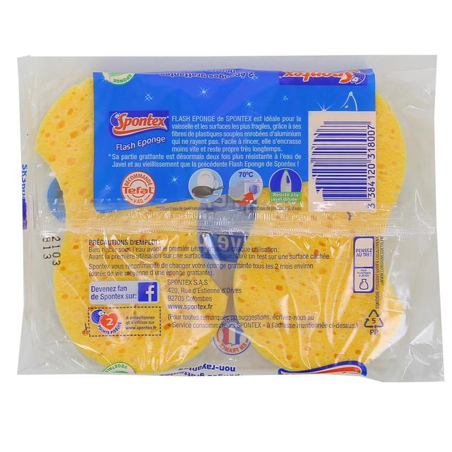3384120318007 - Spontex - Éponges grattantes flash