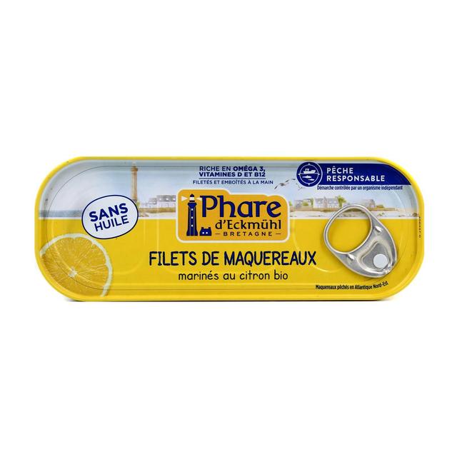 3263670798807 - Phare d'Eckmuhl - Filets de maquereaux marinés au citron bio sans huile, Pêche Responsable