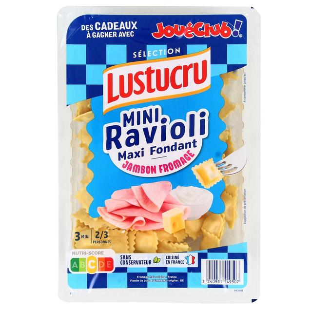 3240931549507 - Lustucru - Mini Ravioli Maxi Fondant Jambon Fromage