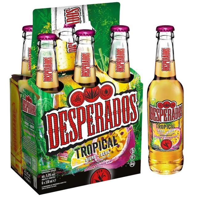 3119789830108 - Desperados - Bière arromatisée saveur fruit de la passion et citron vert 5.9°