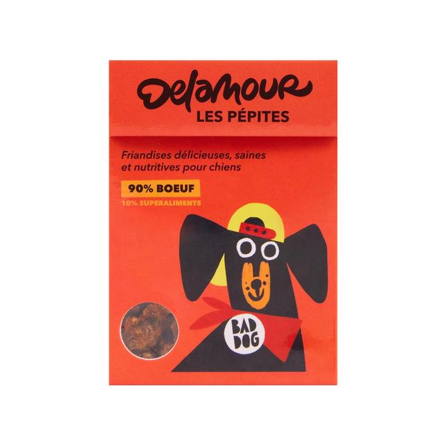 3760407550108 - Delamour - Friandise Pépites Boeuf Framboise - Récompense pour chien