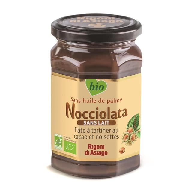 8052575090308 - Nocciolata Rigoni Di Asiago - Pâte à Tartiner Cacao Noisettes Nocciolata sans Lait BIO