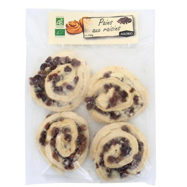 3516459421008 - Aquibio - Pains aux Raisins Bio