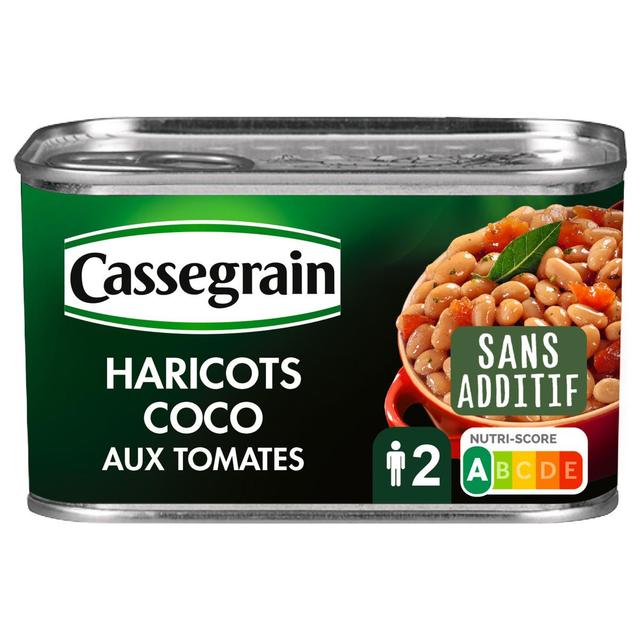 3083681001808 - Cassegrain - Haricots coco cuisinés à la tomate, laurier et sauje