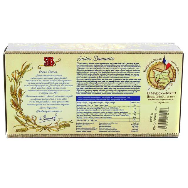 3449610472208 - La Maison Du Biscuit - Sablés diamants enrobés de chocolat au lait