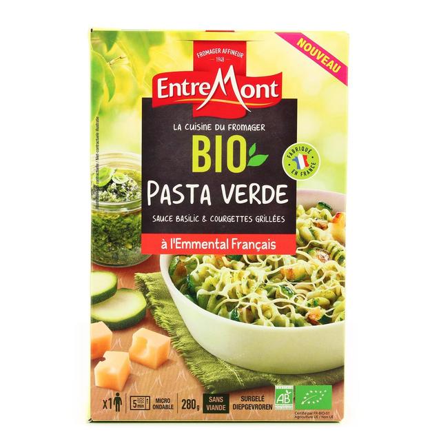 3251516193008 - Entremont - Cuisine du fromager- Fusili Verde Bio- Courgettes grillées, sauce basilic et Emmental Français