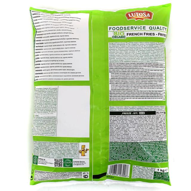 5410376123008 - Lutosa - Frites coupe classique Bio