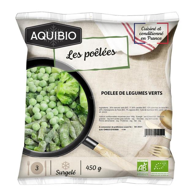 3516459203208 - Aquibio - Poêlée de Légumes Verts Bio