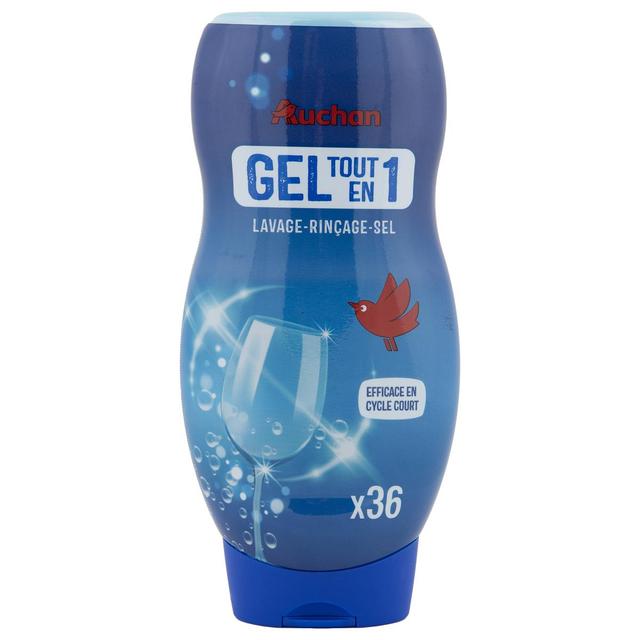 3245678133408 - Auchan - Gel lave-vaisselle tout en 1 lavage rinçage sel