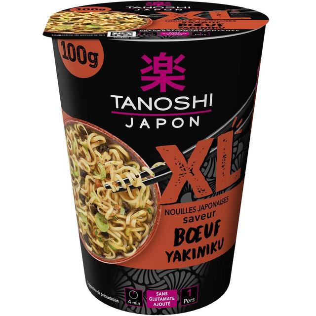 3229820804408 - Tanoshi - Japon - Nouilles Japonaises Saveur Boeuf Yakiniku en Cup XL
