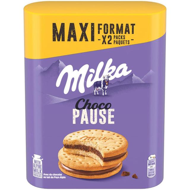 7622210245908 - Milka - Biscuits fourrés au chocolat au lait Choco Pause