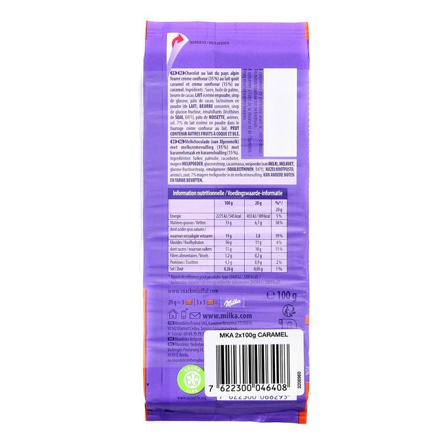 7622300046408 - Milka - Chocolat au Lait Goût Caramel