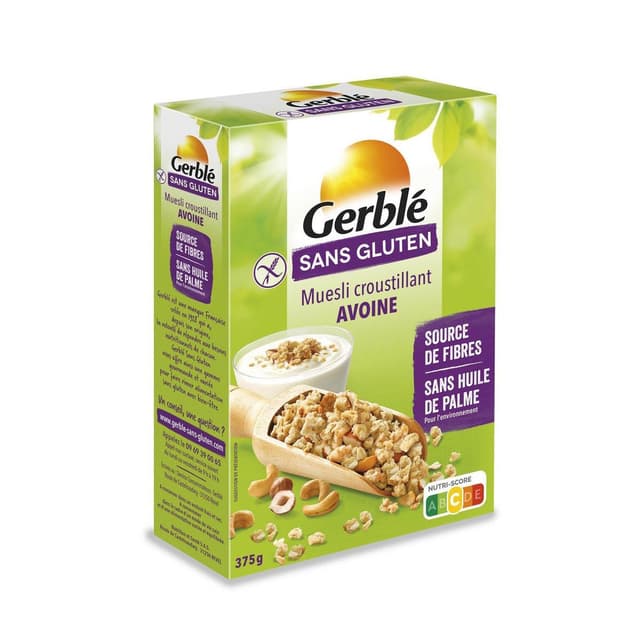 3175681158108 - Gerblé - Muesli croustillant à l'avoine, sans gluten