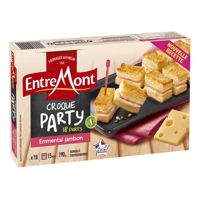 3251516289008 - Entremont - Croque Party- Emmental et Jambon- 18 parts