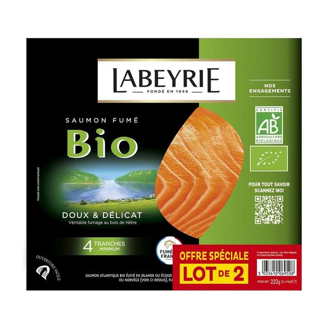 3033610069508 - Labeyrie - Saumon Fumé Bio