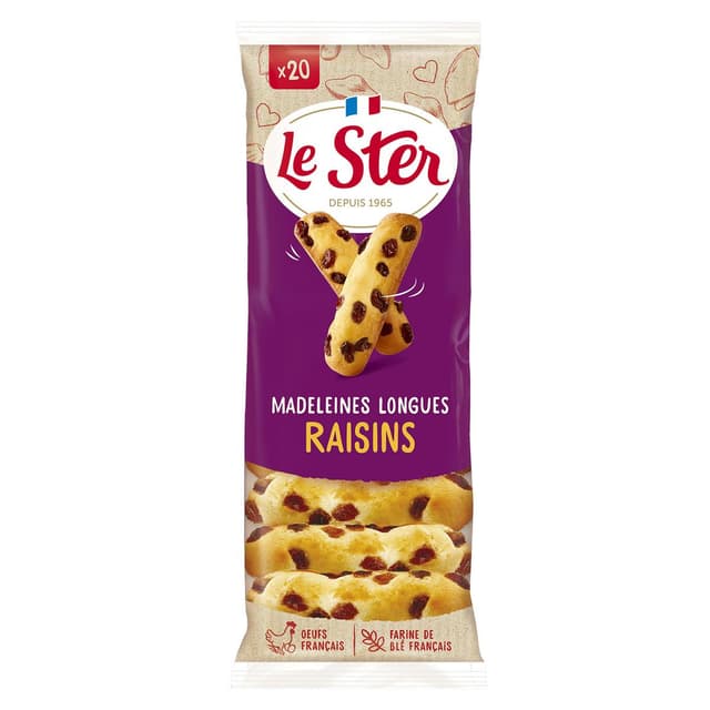 3252755350009 - Le Ster - Madeleines longues aux raisins x20