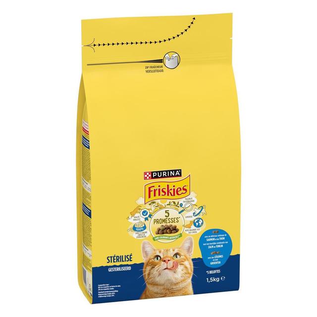 8445290950109 - Purina - Friskies - Croquettes Saumon Légumes pour Chat Adulte
