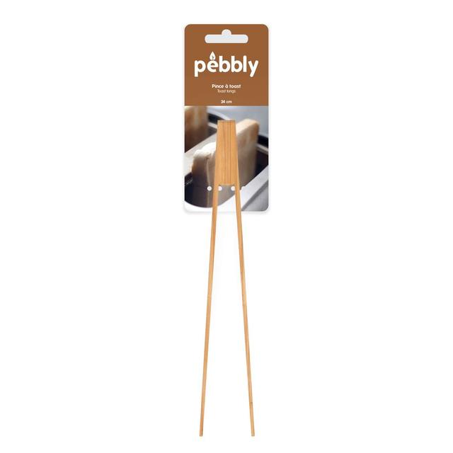 3760132810409 - Pebbly - Pince à toast - non aimantées Bambou