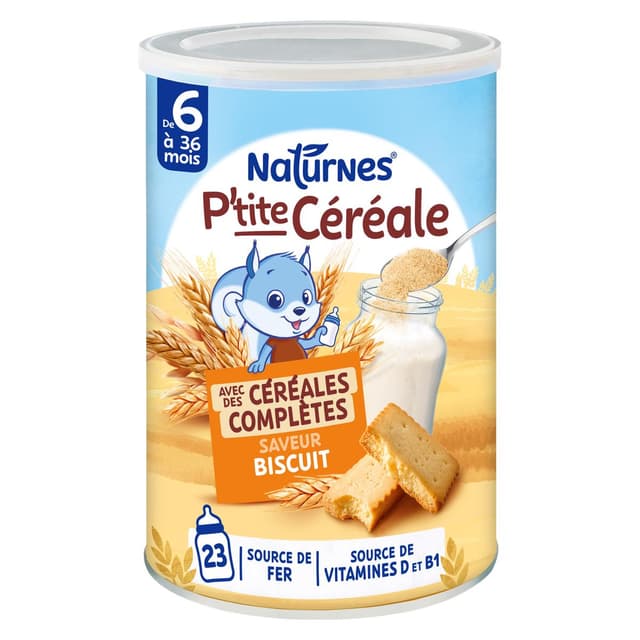 8445291051409 - Naturnes® - P'tite Céréale - Céréales Saveur Biscuit Bébé Dès 6 mois