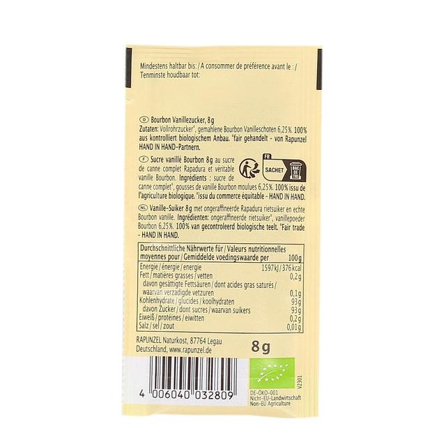 4006040032809 - Rapunzel - Sucre de canne vanillé Rapadura bio
