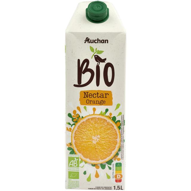3596710492909 - Auchan BIO - Nectar d'orange bio