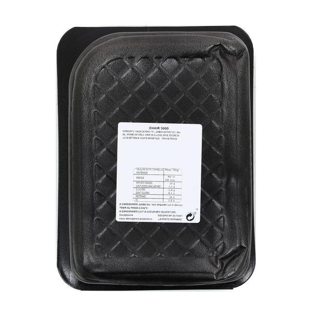 3039050643209 - Socopa - Chair à Saucisse Façon Charcutière avec du Jambon