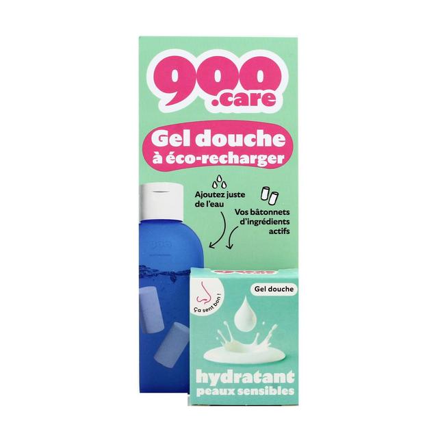 3760346074109 - 900Care - Eco- recharge Bâtonnets Gel Douche A Dissoudre Hydratant