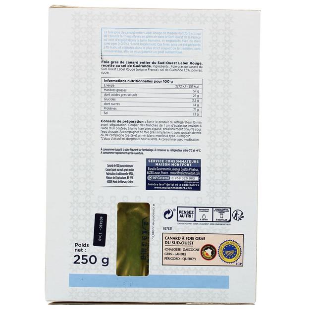 3104544074309 - Maison Montfort - Foie Gras Lobe Entier Label Rouge