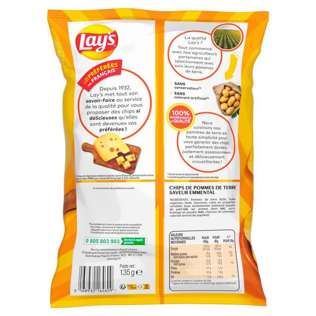 3168930175124 - Lay's - Chips saveur Emmental