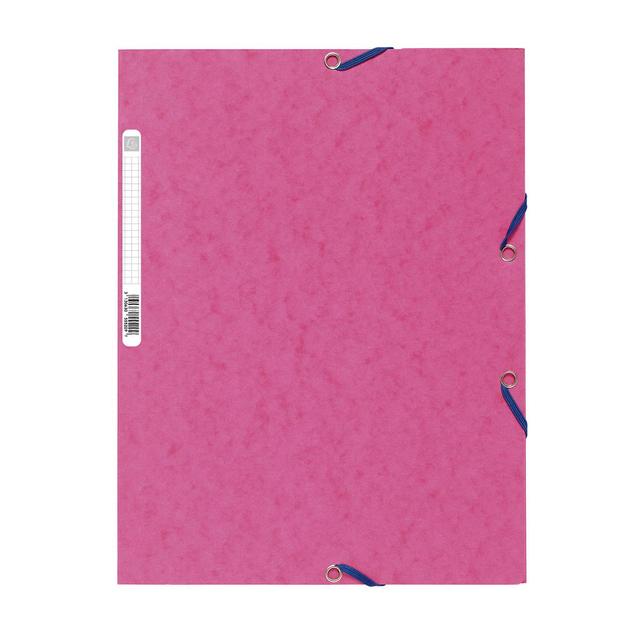 3130630555209 - Exacompta - Chemise plate à élastique 24 x 32 cm rose fuschia