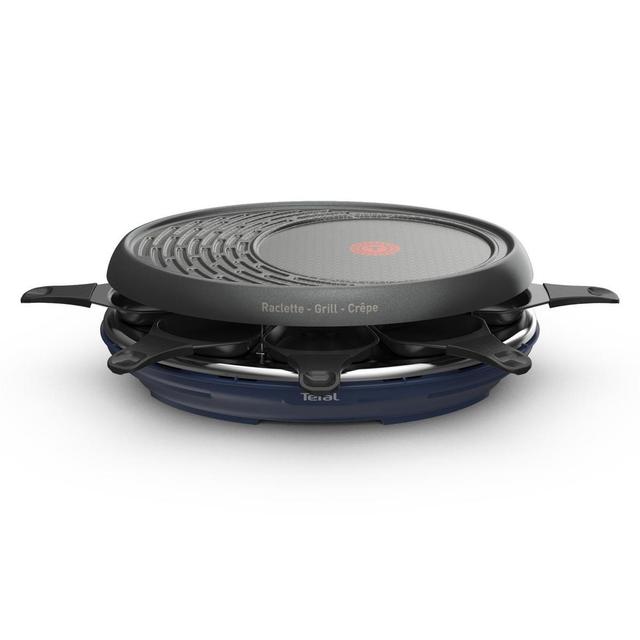 3168430295209 - Tefal - Raclette Grill Crêpes Colomania Bleue 8 coupelles RE310412