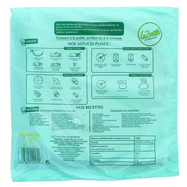 3276650115709 - Samia - 10 Feuilles de brick La Pastilla