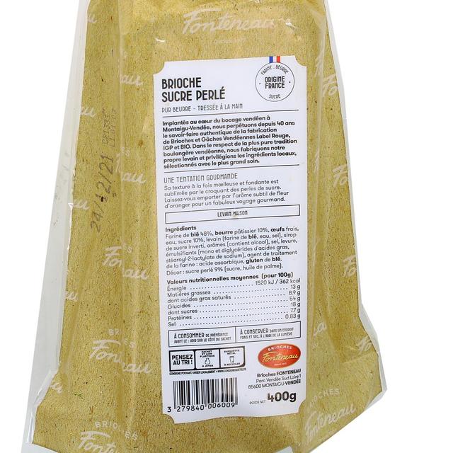 3279840006009 - Brioches Fonteneau - Brioche Tressée Sucre Perlé