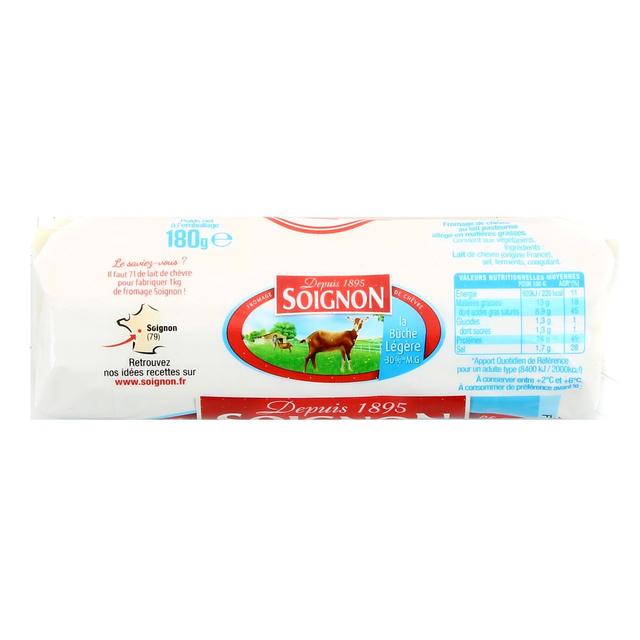 3523237756009 - Soignon - Bûche de chèvre allégée 13.7 %mg