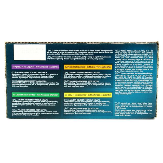 7613031466009 - Purina - Gourmet Perle - Sachets en Sauce Filettines avec des Légumes 4 variétés pour chat