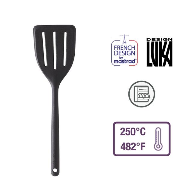 3485990108009 - Mastrad - Spatule retourneur tout silicone Noir