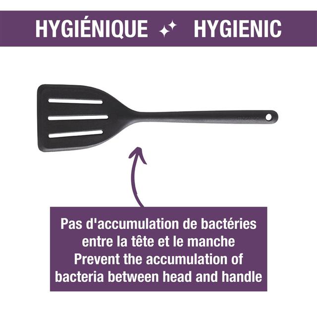 3485990108009 - Mastrad - Spatule retourneur tout silicone Noir