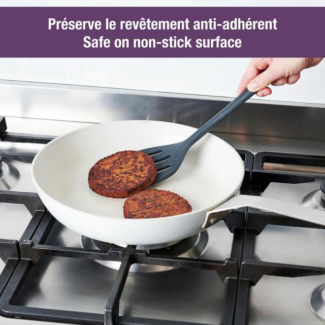 3485990108009 - Mastrad - Spatule retourneur tout silicone Noir