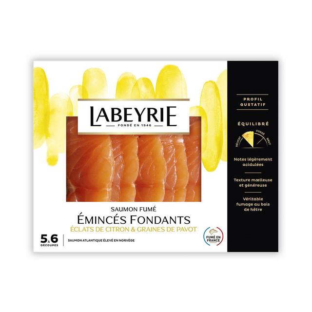 3033610088509 - Labeyrie - Saumon Fumé Emincés Fondants Eclats de Citron & Graines de Pavot