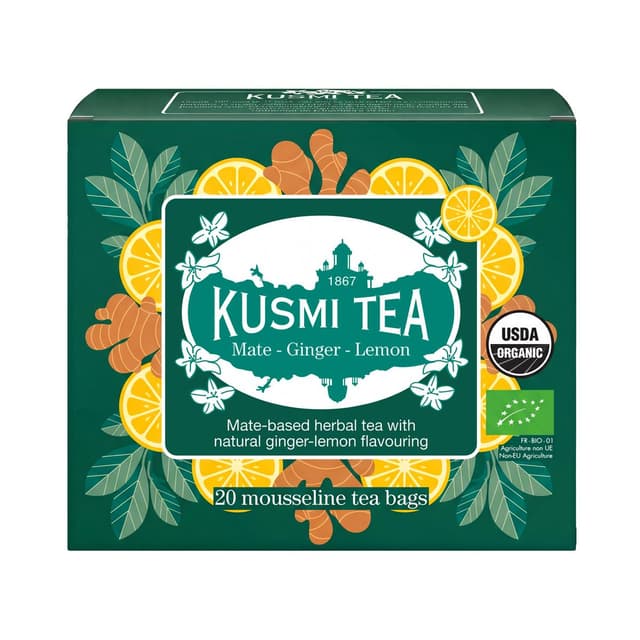 3585810119809 - Kusmi Tea - Thé Maté Gingembre Citron Bio