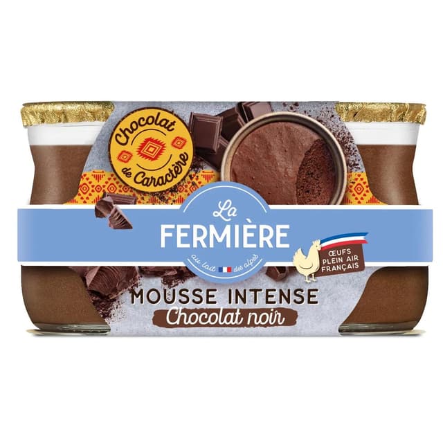3279231710010 - La Fermière - Mousse Intense au Chocolat Noir