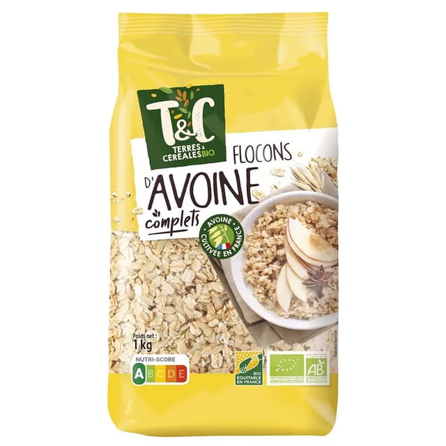 3421557910210 - Terres et Céréales Bio - Flocons D'Avoine Bio